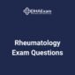 DHA Specialist Rheumatology Exam Questions